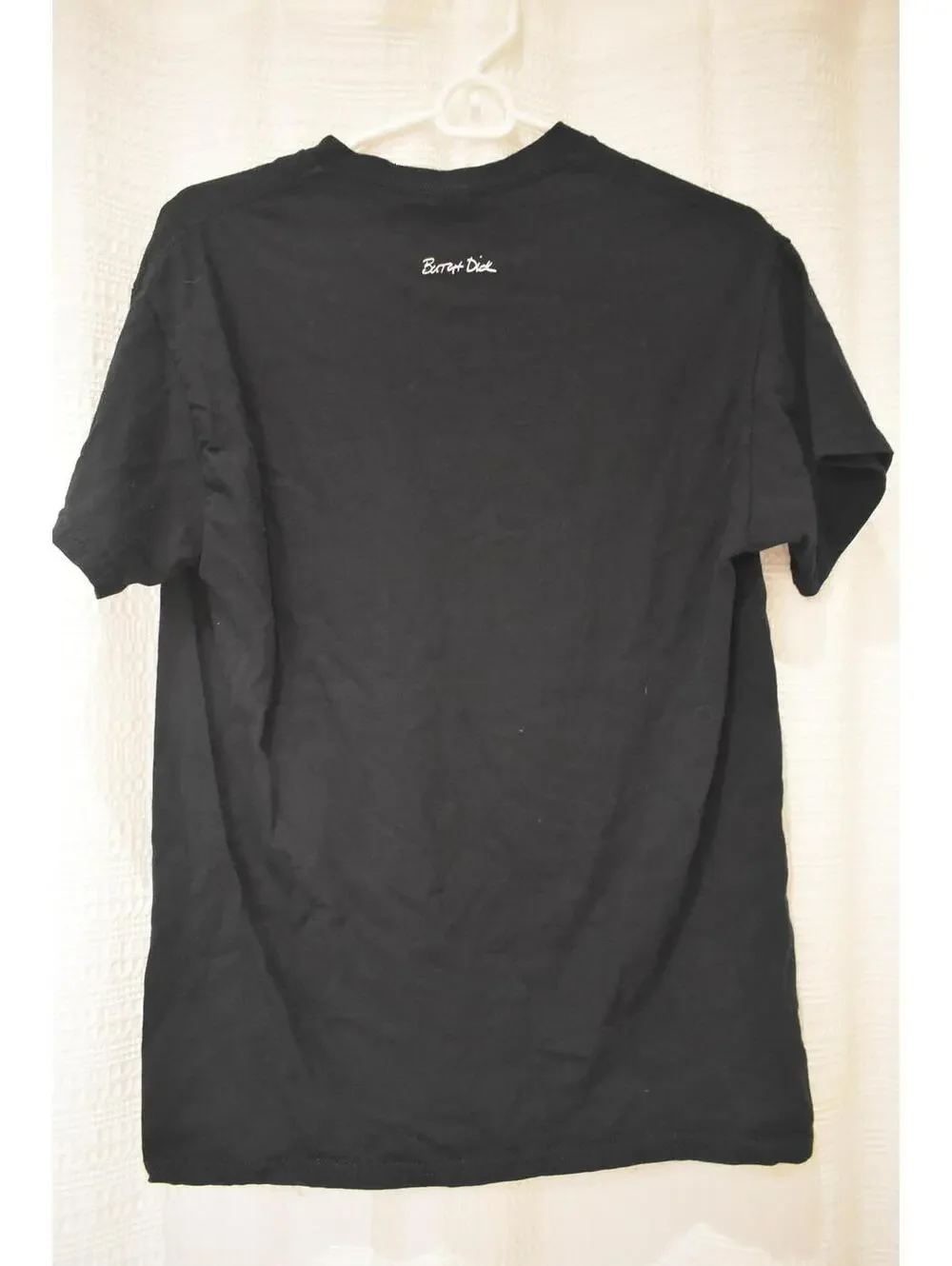 Black Gildan Ultra Cotton Throat Pounder Graphic T-Shirt Medium